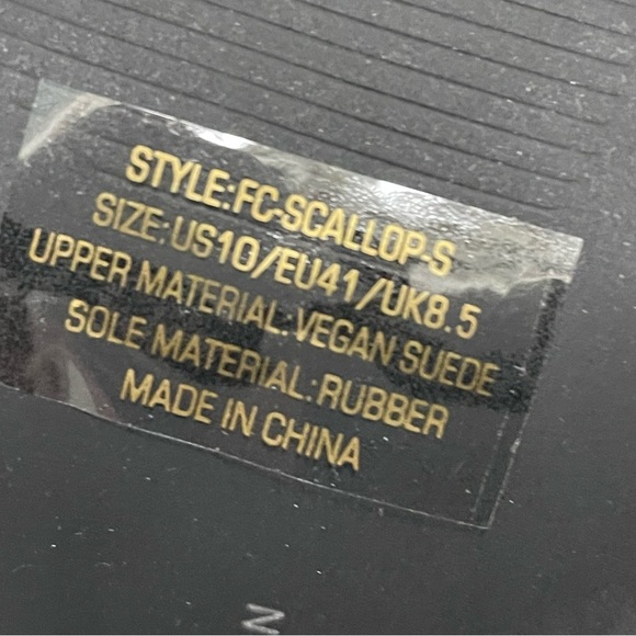 French Connection Scallop Women's Pumps Pointed Toe Heels Black Suede Sz 10 NEW - Picture 7 of 9